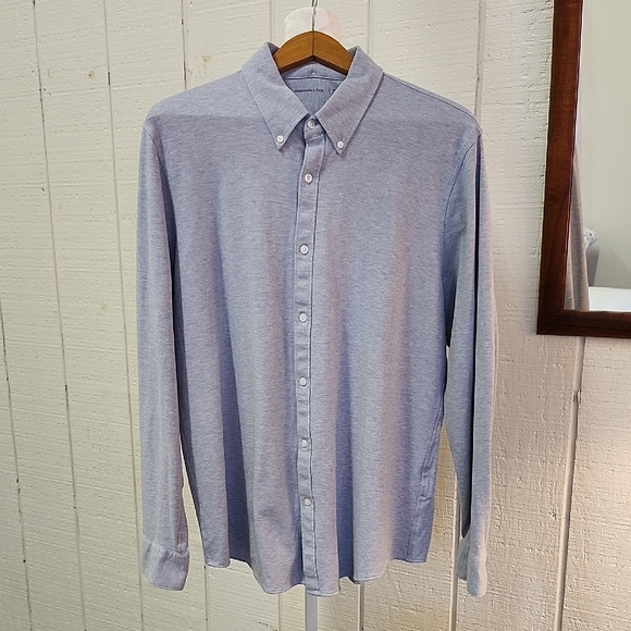 ABERCROMBIE & FITCH Men's Light Blue Cotton+ Casual Button Down Collared Shirt - Picture 1 of 8